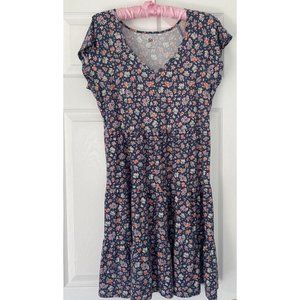 SO Tiered Baby Doll Dress Floral Sundress Ruffle Women Juniors  Medium
